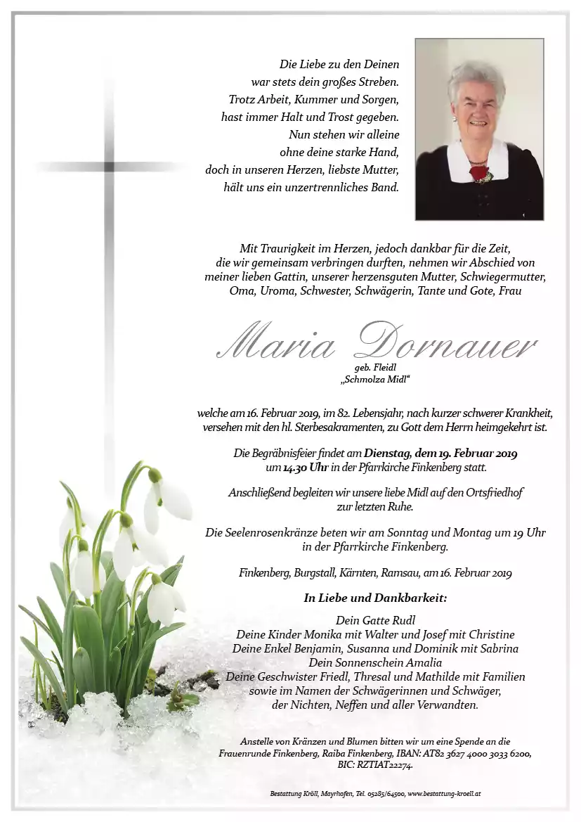 Parte von Maria Dornauer